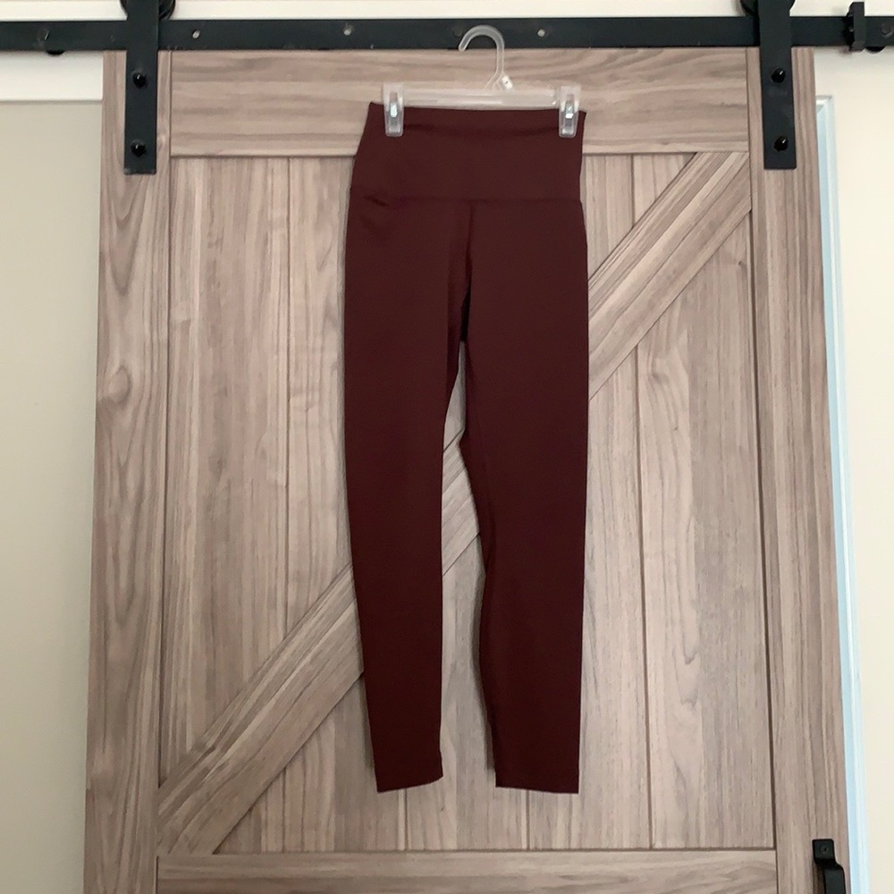 90 Degree by Reflex burgundy leggings size S
